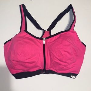 VSX ( Victoria Secret ) Sport Bra size 34DDD color Hot pink/Black